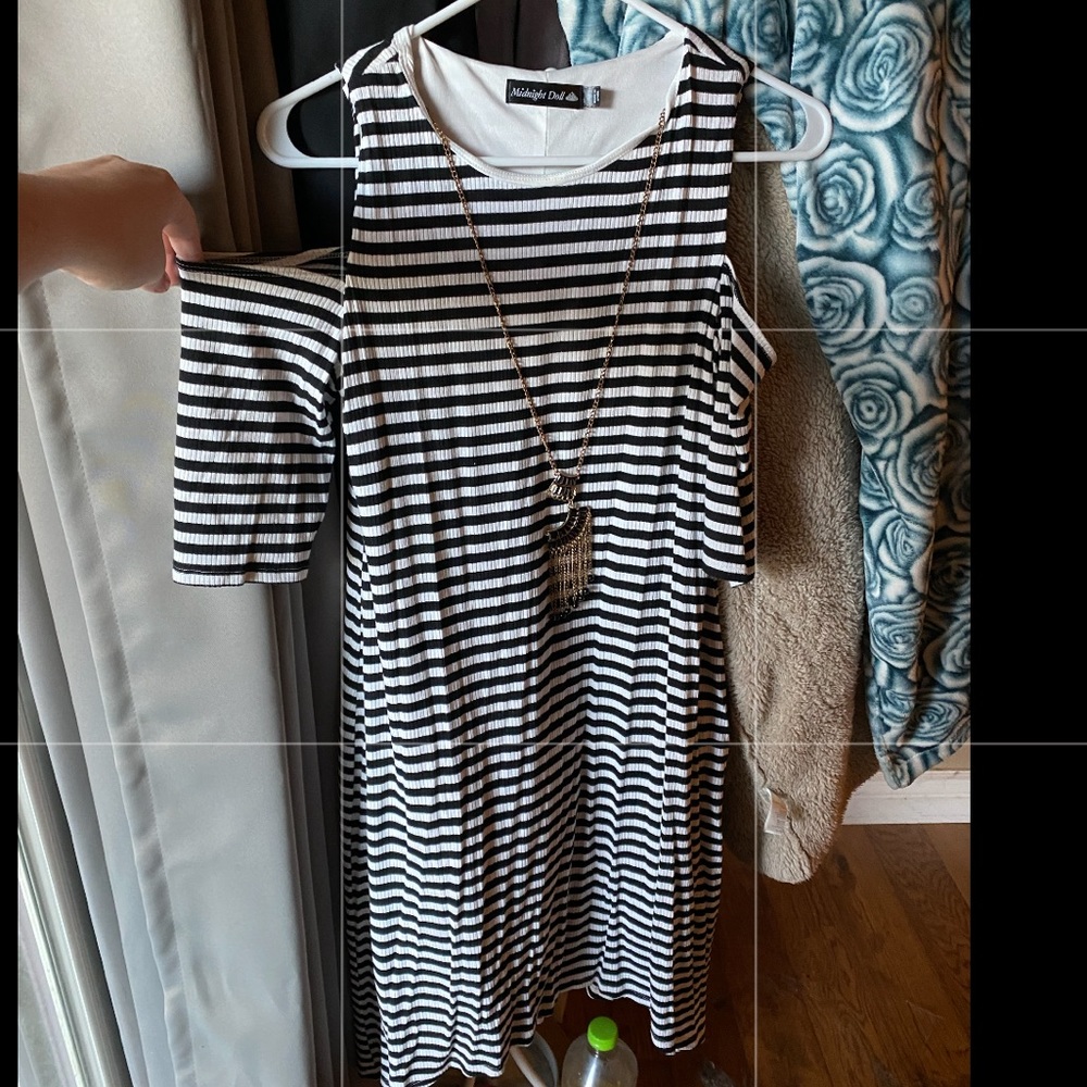 Cold shoulder dress